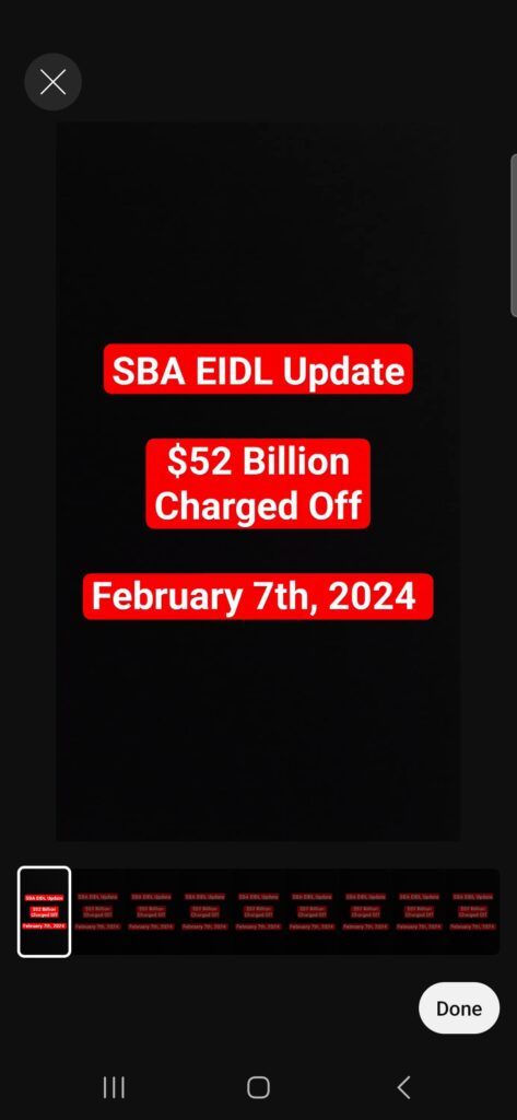 SBA EIDL Update: SBA Charged-Off $52 BILLION in EIDL Loans in 2023